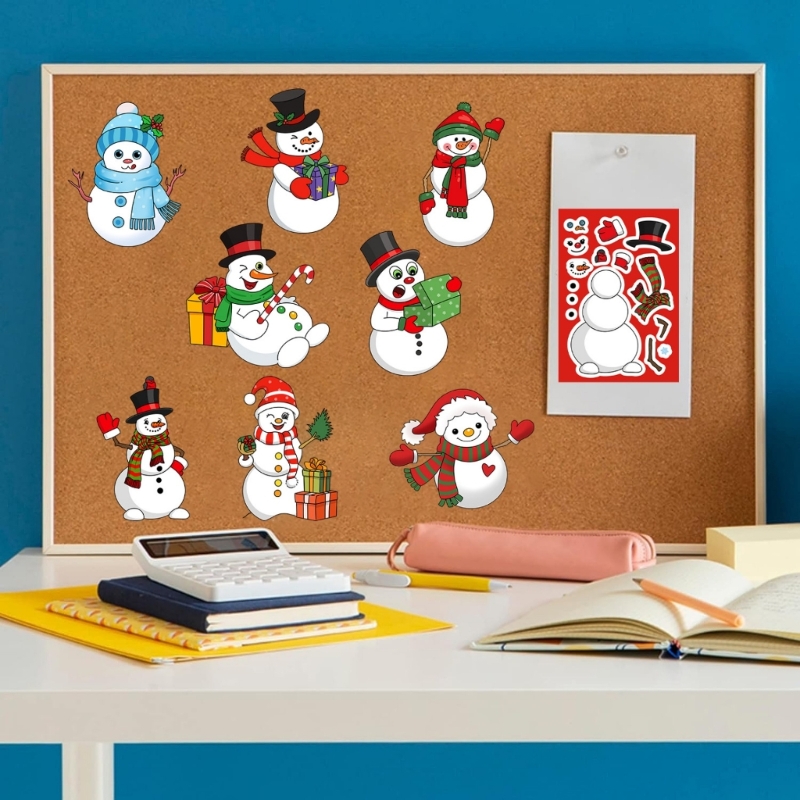 Best Tablet With Accessories - Autocollants Puzzle bonhomme neige imperméables, 24