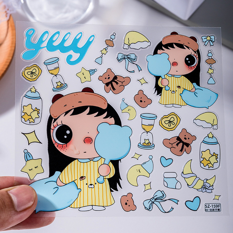 Autocollant en gel 3D Yuyu mot - Tablet Accessories For Girls avis et prix