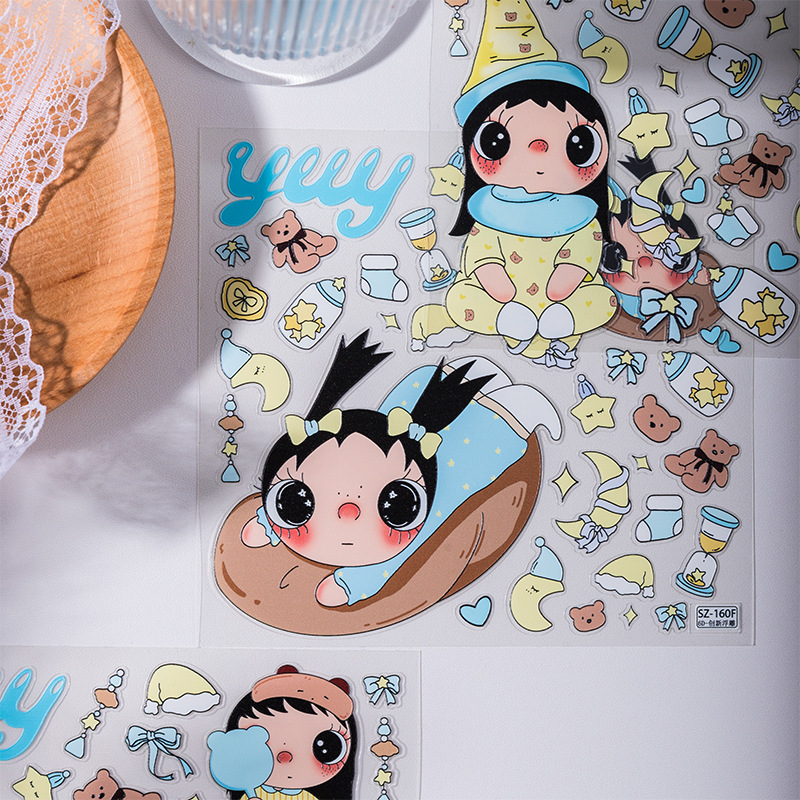 Autocollant en gel 3D Yuyu mot - Tablet Accessories For Girls avis et prix