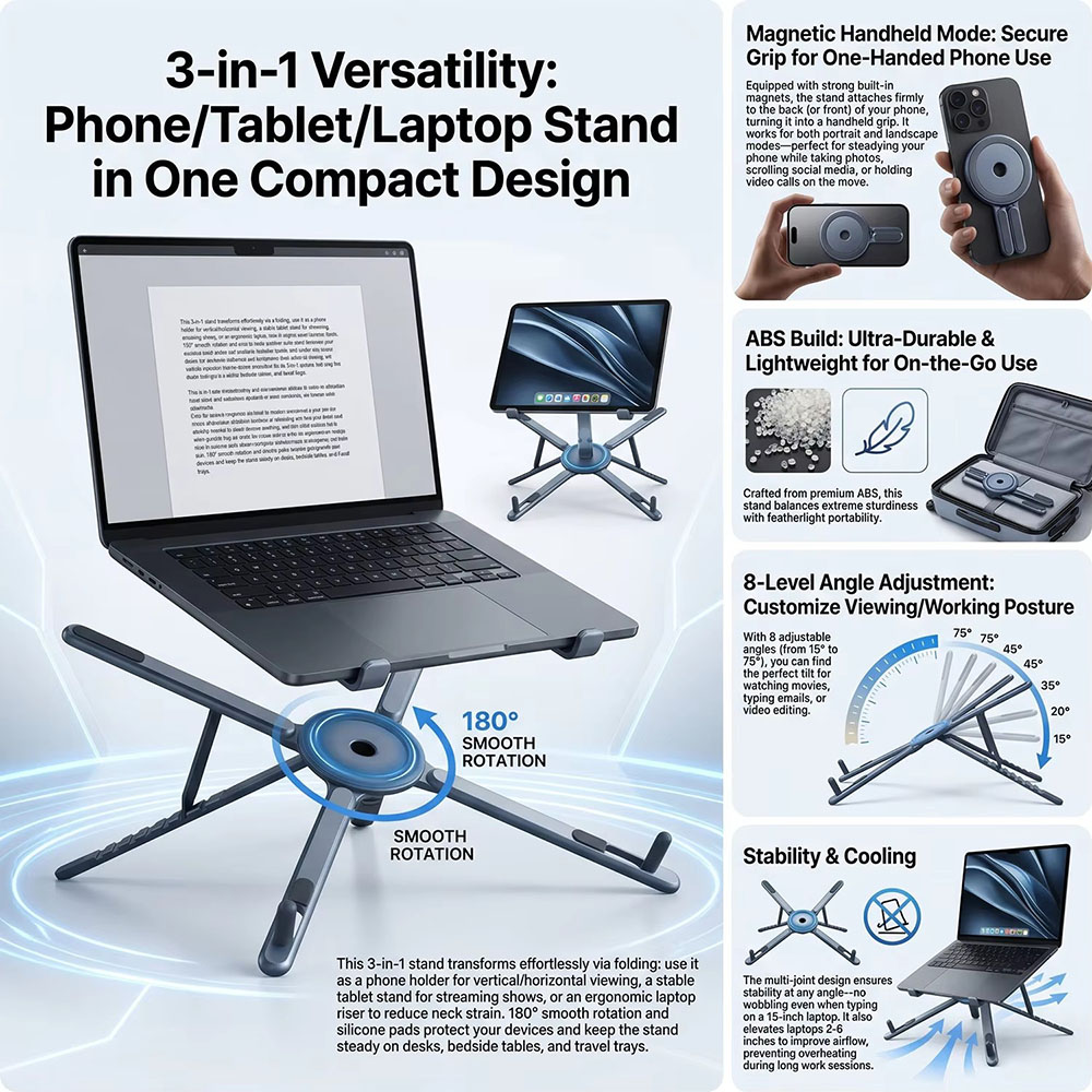 Support de téléphone magnétiqu - Tablet Phone Accessories avis et prix